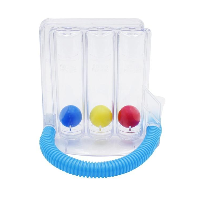 Spirometro a tre sfere: un pratico dispositivo per l'addestramento respiratorio