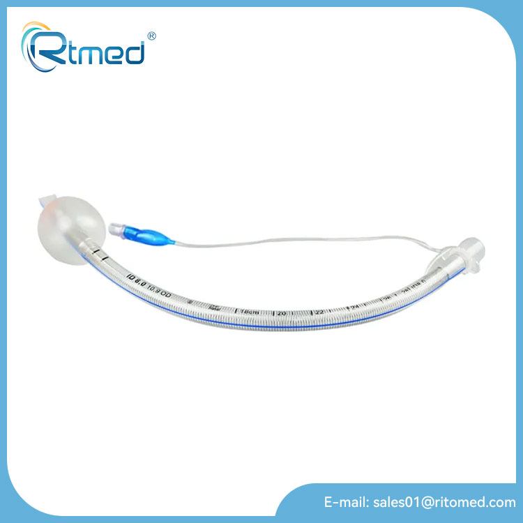 Tubo endotracheale rinforzato con cuffia